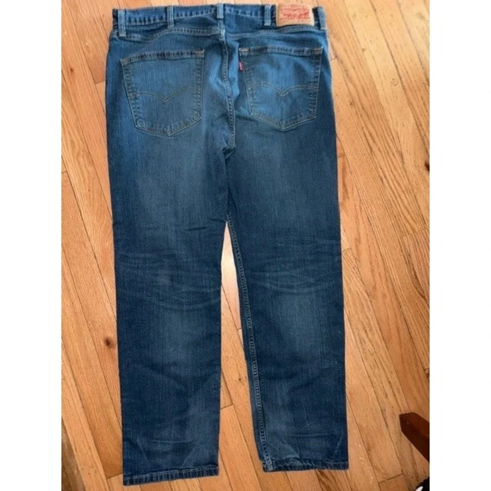 Levi's 502 Regular Taper Mens Blue Denim Jeans 38x30 Medium Wash T54-12